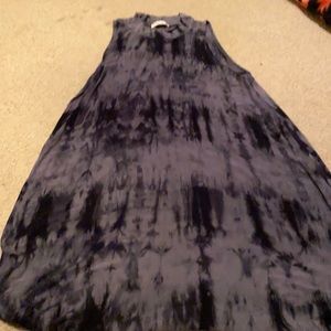 Tie dye tank top dress